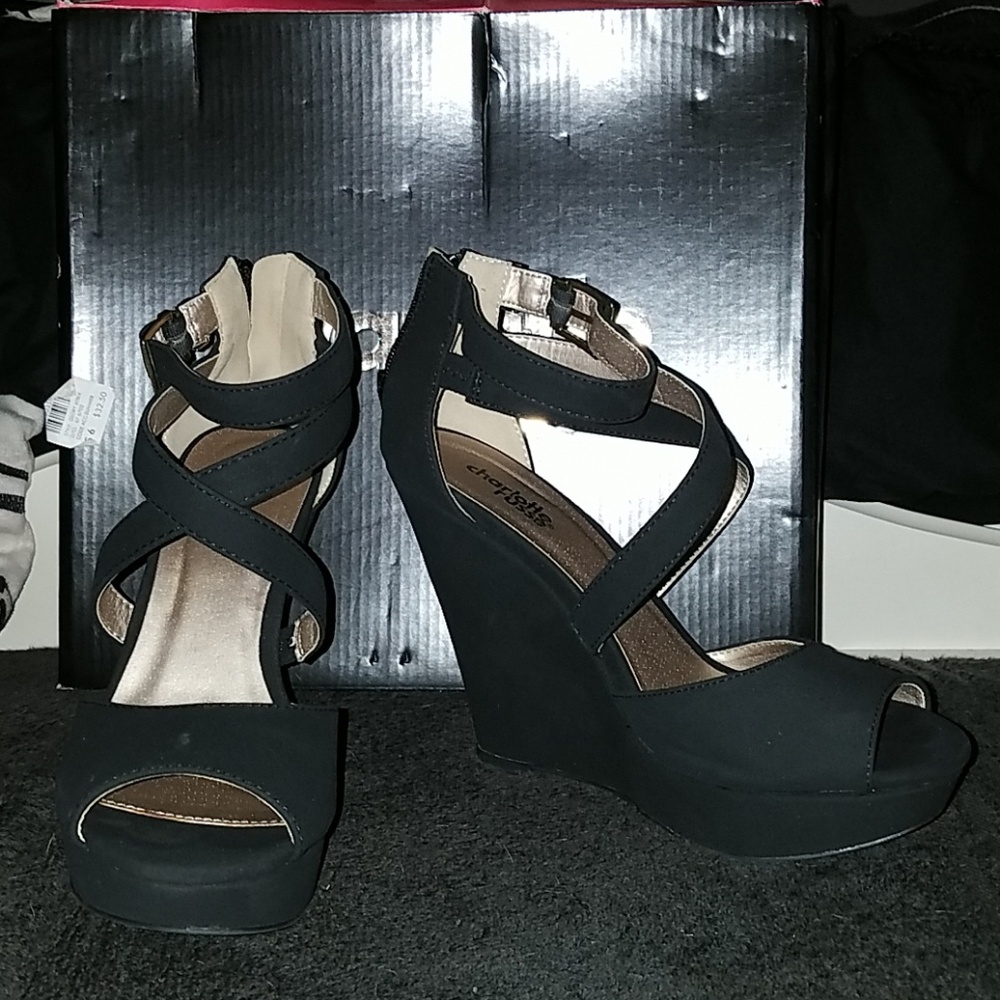 Charlotte Russe Faux Suade Heels